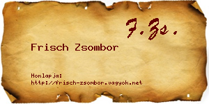Frisch Zsombor névjegykártya